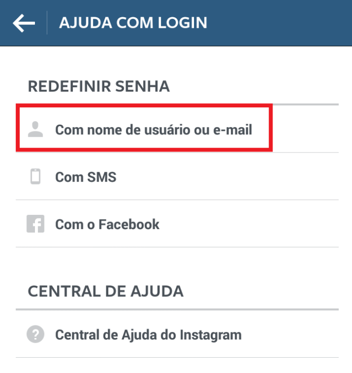 Recuperando a senha do Instagram por meio do e-mail (Foto: Reprodução/Lívia Dâmaso)