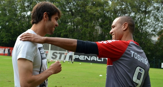Kaka Luis Fabiano São Paulo (Foto: Site oficial do SPFC)