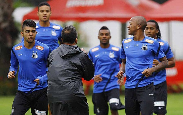 gabriel e victor andrade santos treino (Foto: Divulgação/Flickr Santos FC)