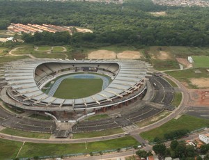 Vista aérea do estádio Olímpico do Pará, o Mangueirão (Foto: Fernando Araújo/O Liberal) Vista aérea do estádio Olímpico do Pará, o Mangueirão (Foto: Fernando Araújo/O Liberal)