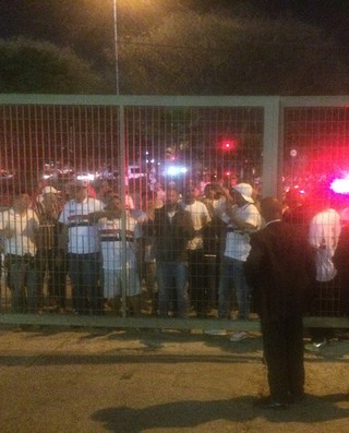 São Paulo x Botafogo protesto torcida (Foto: Marcelo Prado)