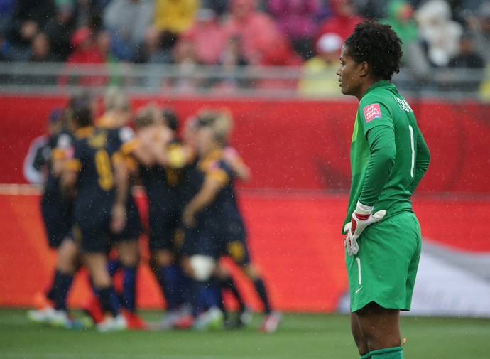 Austrália gol contra o Brasil Mundial feminino (Foto: Reuters)