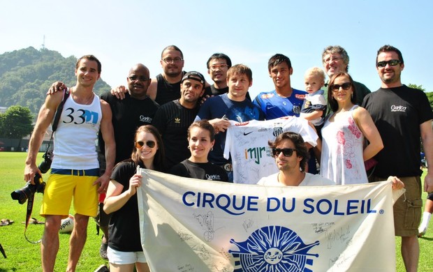 Neymar, cirque du soleil, em Santos (Foto: DivulgaÃ§Ã£o  Site Oficial ...