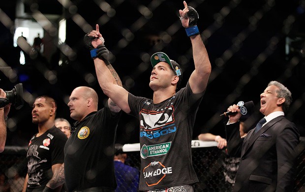 Chris Weidman nocauteia Muñoz, UFC (Foto: Agência AP) Chris Weidman nocauteia Muñoz, UFC (Foto: Agência AP)