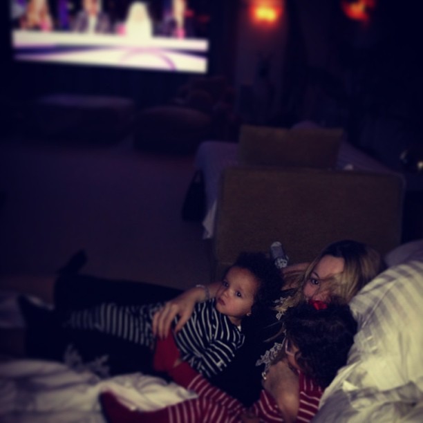 Mariah Carey com os filhos Moroccan Scott Cannon e Monroe Cannon (Foto: Instagram/ Reprodução)