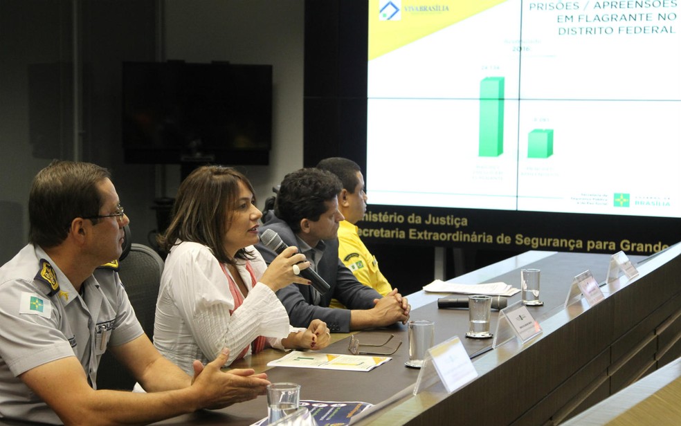 Secretária de Segurança Pública, Márcia de Alencar, apresenta balanço de 2016 (Foto: Toninho Tavares/GDF/Divulgação)