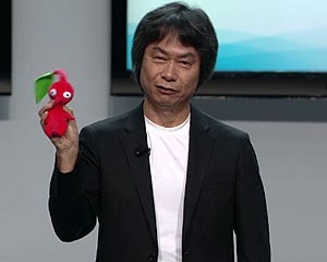 Shigeru Miyamoto, designer de games, apresentou o novo 'Pikmin 3' (Foto: Reprodução)