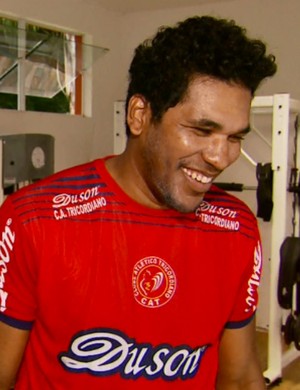 Reforço de peso do Tricordiano, Brandão promete usar experiência internacional a favor do clube (Foto: Reprodução EPTV)