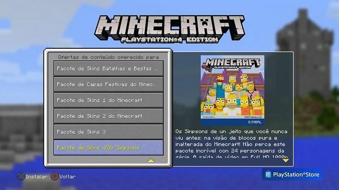 Minecraft: Como usar as skin de Os Simpsons (Foto: Reprodução/Emanuel Schimidt)