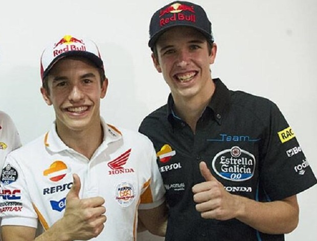 Marc Márquez e o irmão Alex Márquez no Mundial de Motovelocidade (Foto: Divulgação)
