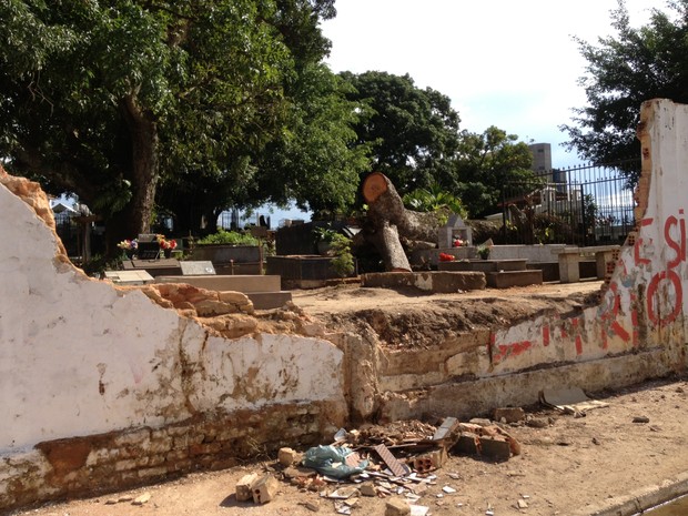 G Em Ro Cemit Rio Dos Inocentes Ter Muro Reconstru Do Em At