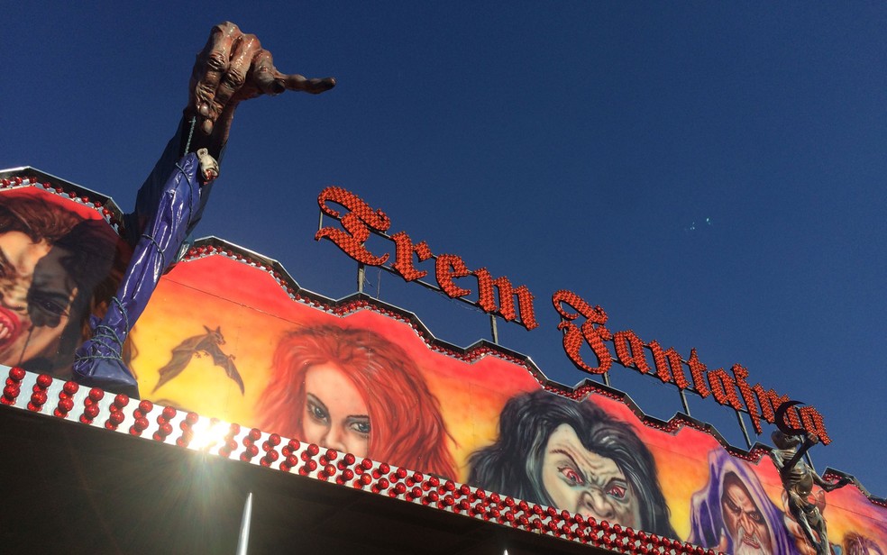 Trem Fantasma é uma das atrações do Parque Marisa, em São Paulo (Foto: Glauco Araújo/G1)