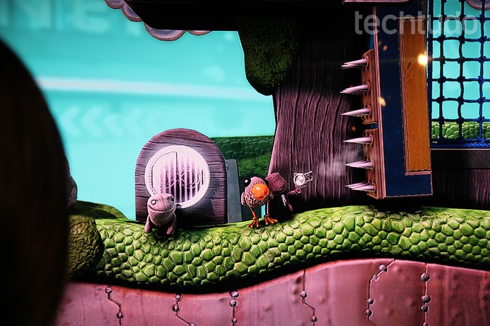 Little Big Planet 3 tem a mesma proposta mas totalmente revisitada (Foto: Isadora Díaz/ TechTudo)