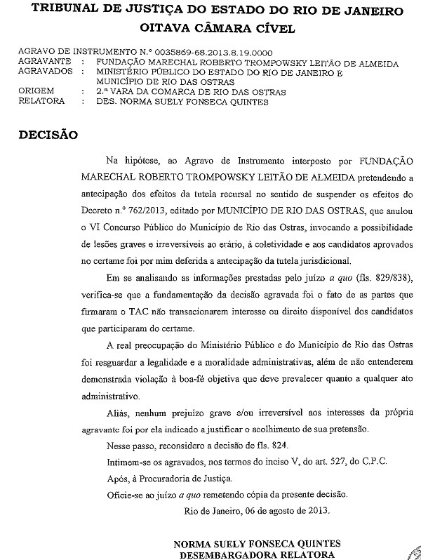 Decisão justiça (Foto: Divulgação)