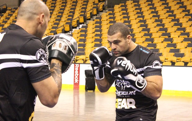 Shogun treino UFC Boston (Foto: Evelyn Rodrigues)