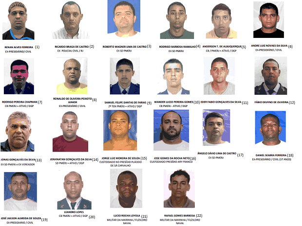 Polícia expediu 23 mandados de prisão (Foto: Divulgação / Secretaria de Segurança Pública do RJ)