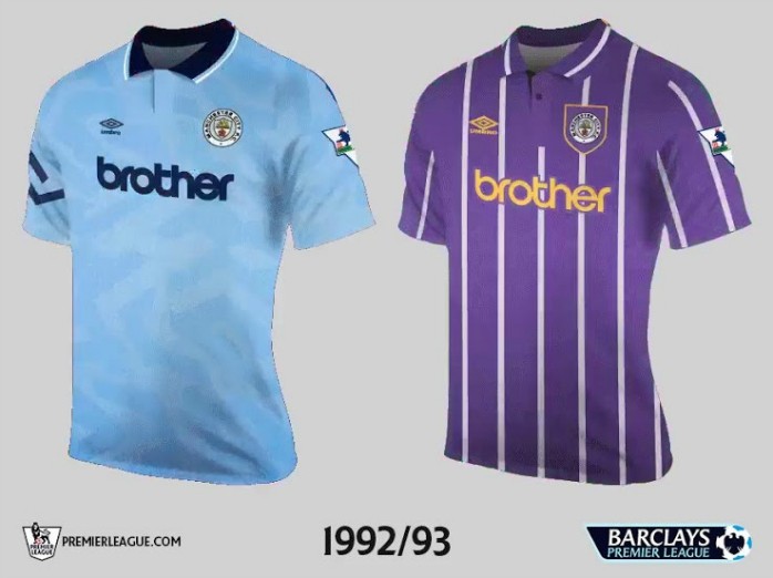 Manchester City Premier League Retrô