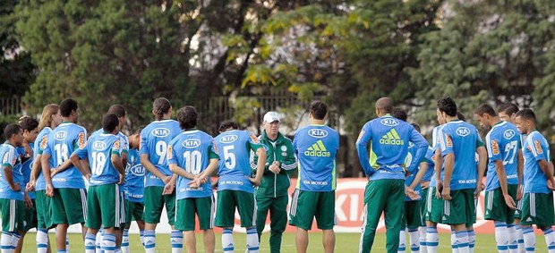 Treino do grupo Palmeiras grupo (Foto: Paulo Fischer / Agência Estado)