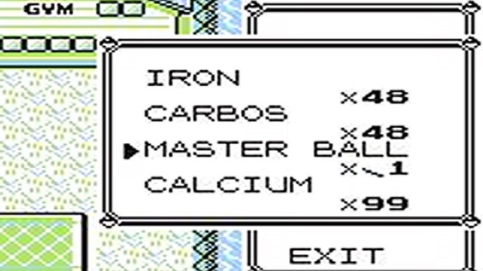 MissingNo. pode multiplicar até mesmo Master Balls e Rare Candys (Foto: Reprodução/Giant Bomb)