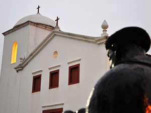 Igreja de So Benedito, em Cuiab (Foto: Arquivo TVCA)