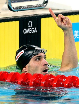 Nicholas Santos natação Mundial de Istambul comemoração (Foto: Satiro Sodré / Agif)