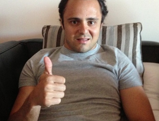 Felipe Massa publica foto já em casa e tranquiliza fãs após acidente em Mônaco (Foto: Reprodução)