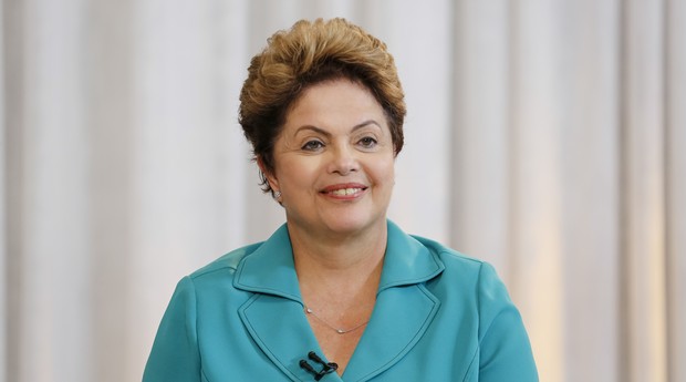 Presidenta Dilma durante entrevista ao Jornal da Record  (Foto:  Roberto Stuckert Filho/ PR)