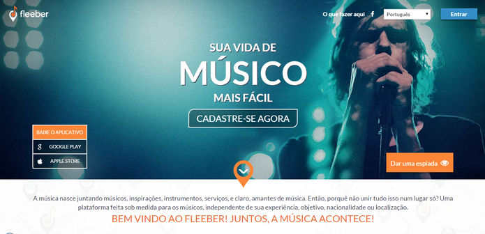 Fleeber, a rede social para músicos (Foto: Divulgação/Fleeber) Fleeber, a rede social para músicos (Foto: Divulgação/Fleeber)