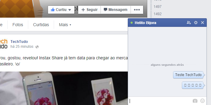 Alguns Emojis não são suportados pelo Chrome (Foto: Reprodução/Helito Bijora)