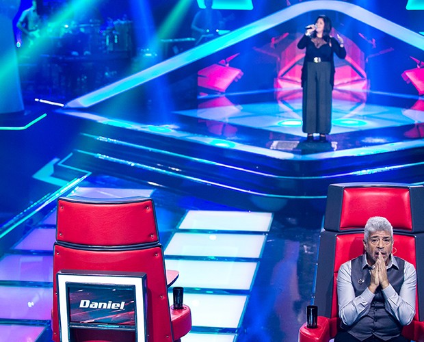 Livia Itaborahy - Audição 1 - Daniel vira cadeira (Foto: Isabella Pinheiro/TV Globo)