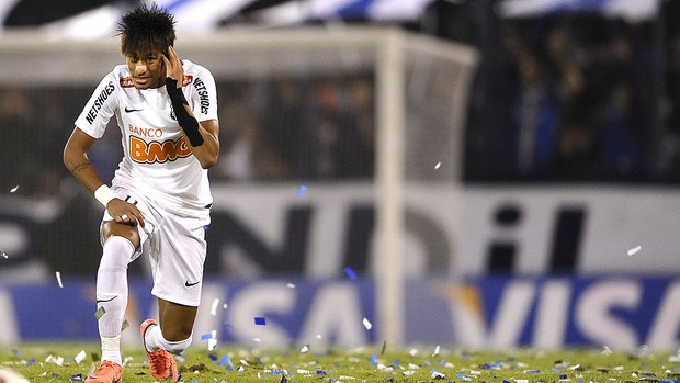 Neymar, Velez x Santos (Foto: Agência AFP) Neymar, Velez x Santos (Foto: Agência AFP)