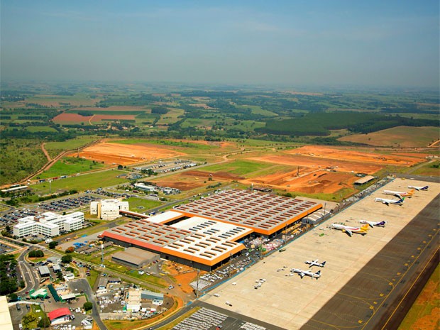 Obras para ampliação do Aeroporto Internacional de Viracopos, em Campinas (Foto: Divulgação / Aeroportos Brasil Viracopos)