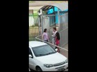 Arara canindé é resgatada após 'passear' em prédios do DF; veja vídeo