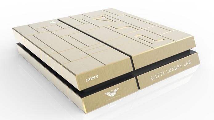 Playstation 4 e Xbox One de ouro Playstation-4-ps4-gatti-ouro