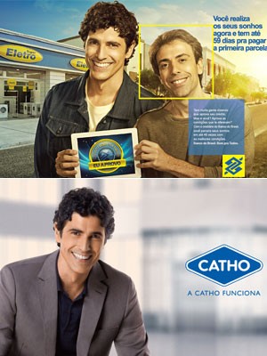 Gianecchini é garoto-propaganda do Banco do Brasil desde abril de 2012 e da Catho, desde agosto (Foto: Divulgação)