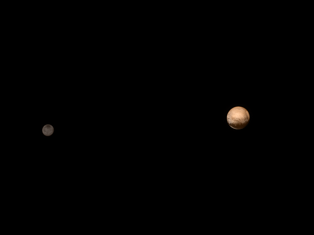 Imagem de Plutão divulgada pela agência espacial americana, a Nasa