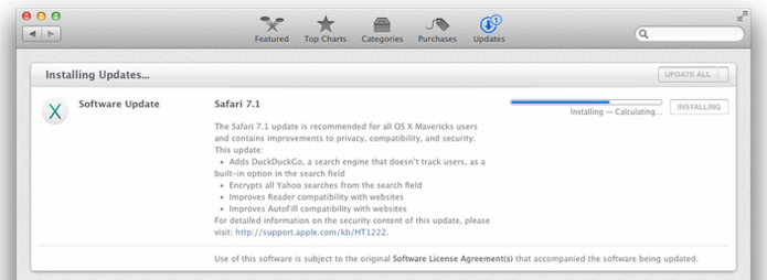 Nova versão do Safari trás DuckDuckGo como sistema de busca padrão (foto: Reprodução/Apple)