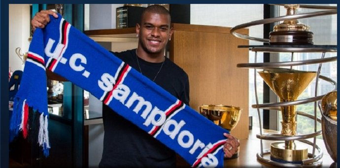 Fernando no Sampdoria (Foto: Divulgação / Sampdoria) Fernando no Sampdoria (Foto: Divulgação / Sampdoria)