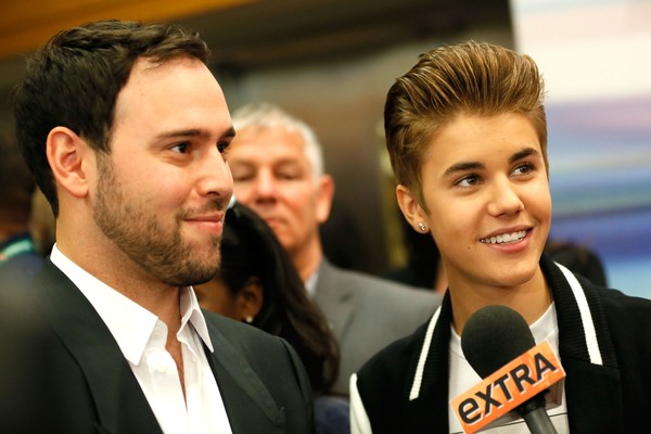 Justin Bieber e Scooter Braun (Foto: Getty Images)