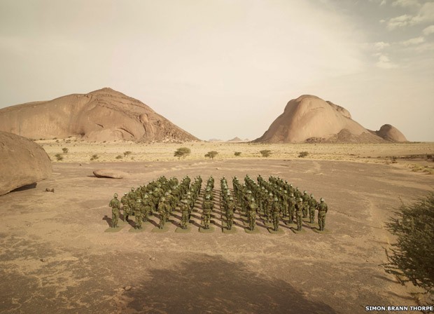 'Todas as paisagens do projeto foram escolhidas ou por sua importância histórica como campo de batalha ou por sua importância geográfica e antropológica', disse Thorpe (Foto: Simon Brann Thorpe)