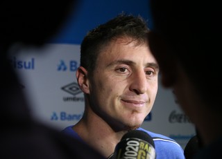 Rodríguez foi cortado da seleção uruguaia (Foto: Eduardo Moura/GloboEsporte.com) - img_4198
