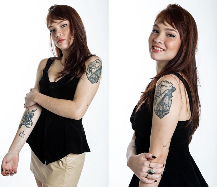 Jade Baralo gosta de ter na pele tattoos com significados importantes (Foto: Artur Meninea/Gshow)