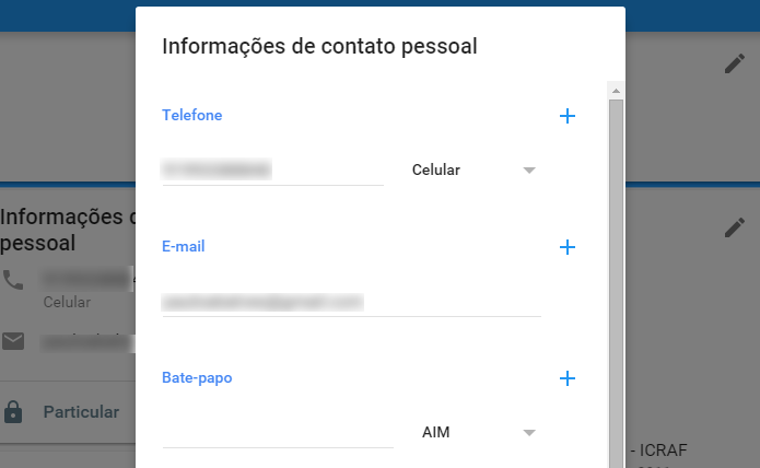 Informe privadamente suas informações de contato (Foto: Reprodução/Paulo Alves)