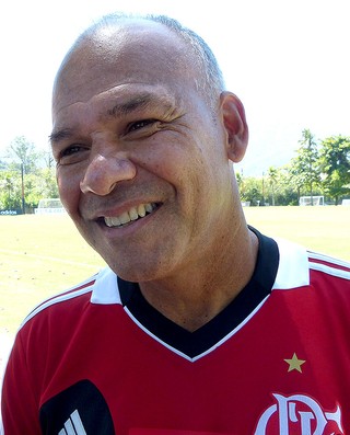 Marcelo Buarque no treino do Flamengo (Foto: Vicente Seda)