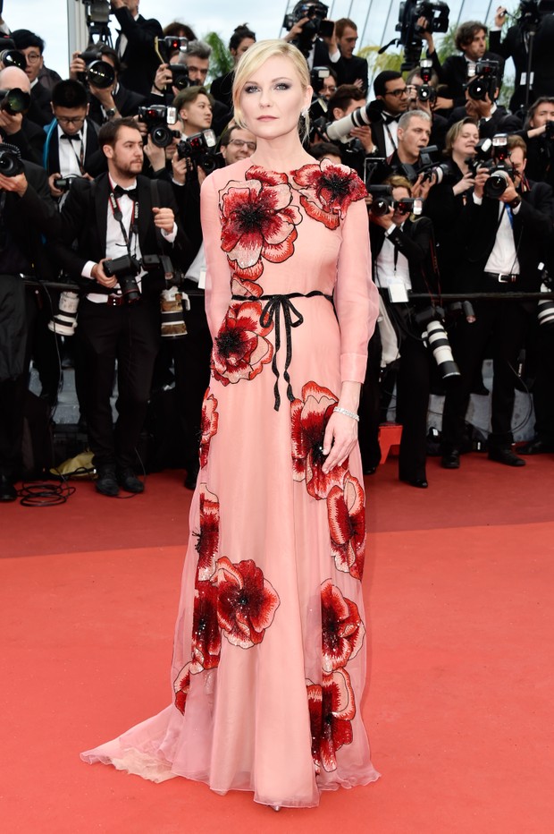 Kirsten Dunst na abertura do Festival de Cannes (Foto: Getty Images)