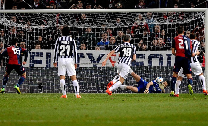 Buffon juventus pênalti calaio genoa (Foto: Agência Reuters)