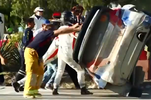 Kubica capota em rali no México. Veja vídeos da batida no Voando Baixo (Reprodução)