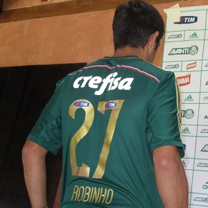 Robinho apresentação Palmeiras (Foto: Rodrigo Faber)