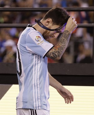 Messi Argentina x Chile (Foto: AP)