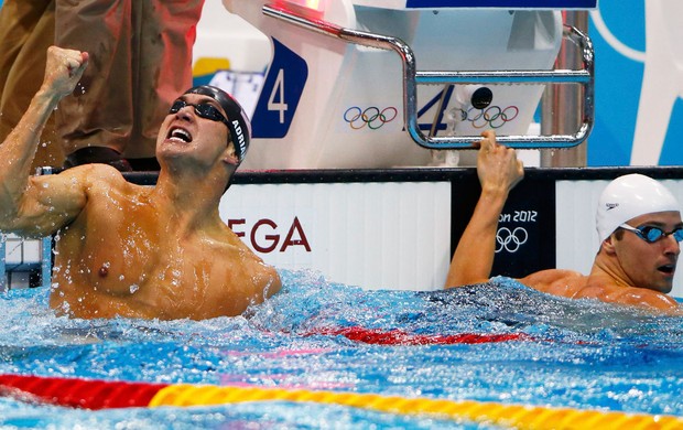 Nathan Adrian natação 100m livres olimpíadas 2012 (Foto: Reuters)